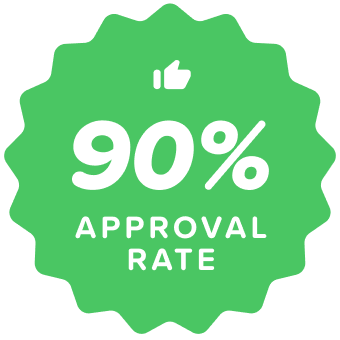 90%+ Approval Rate
