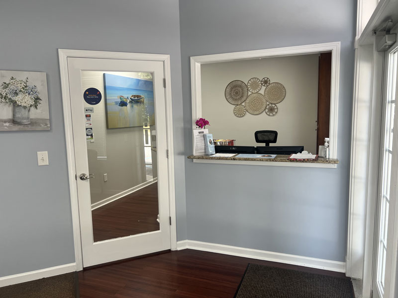 Reception area at Greenville Emergency Dental Care USA