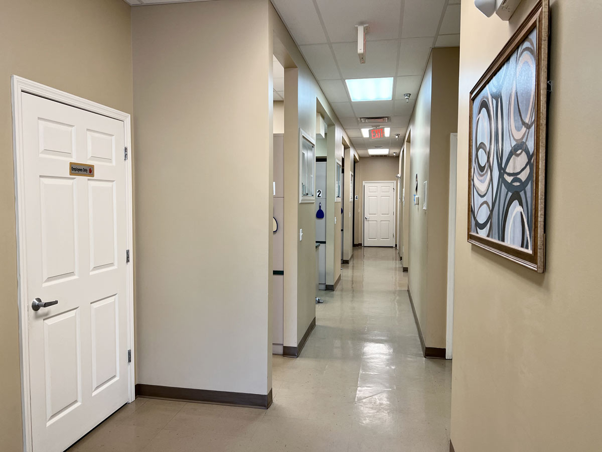 Dentist hallway