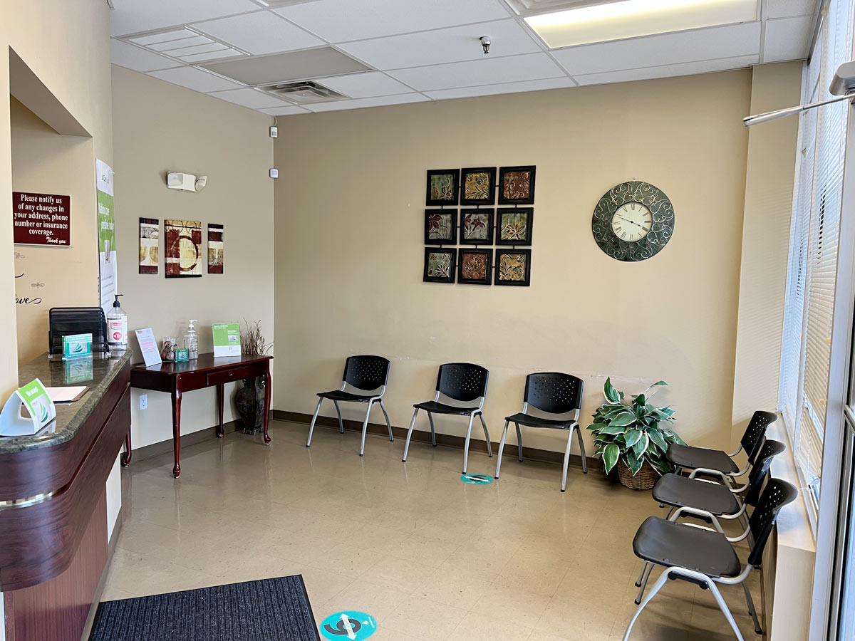 Emergency Dental reception area