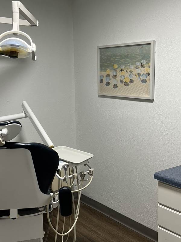 Dentist Chair in an emergency dental operatory