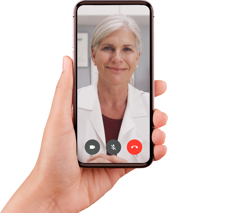 Facetime or video chat with a dentist online.